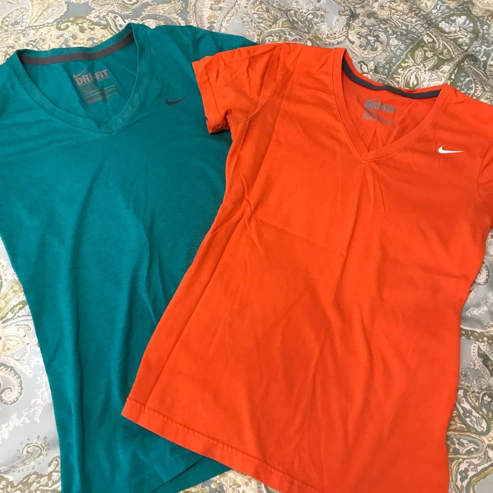 Two Nike dry fit shirts